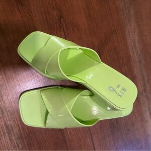 Mix No. 6 Bright Green Women's Heeled Sandal